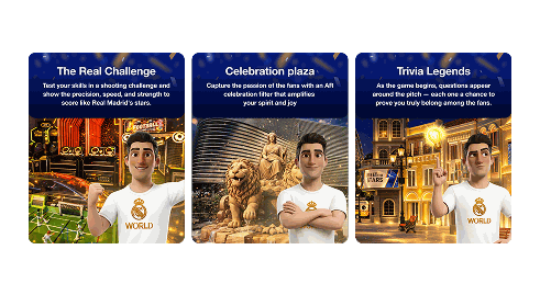 Real Madrid World — home screen