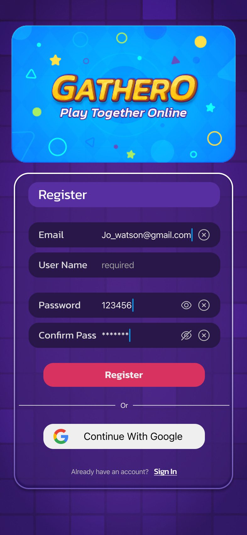 Registration