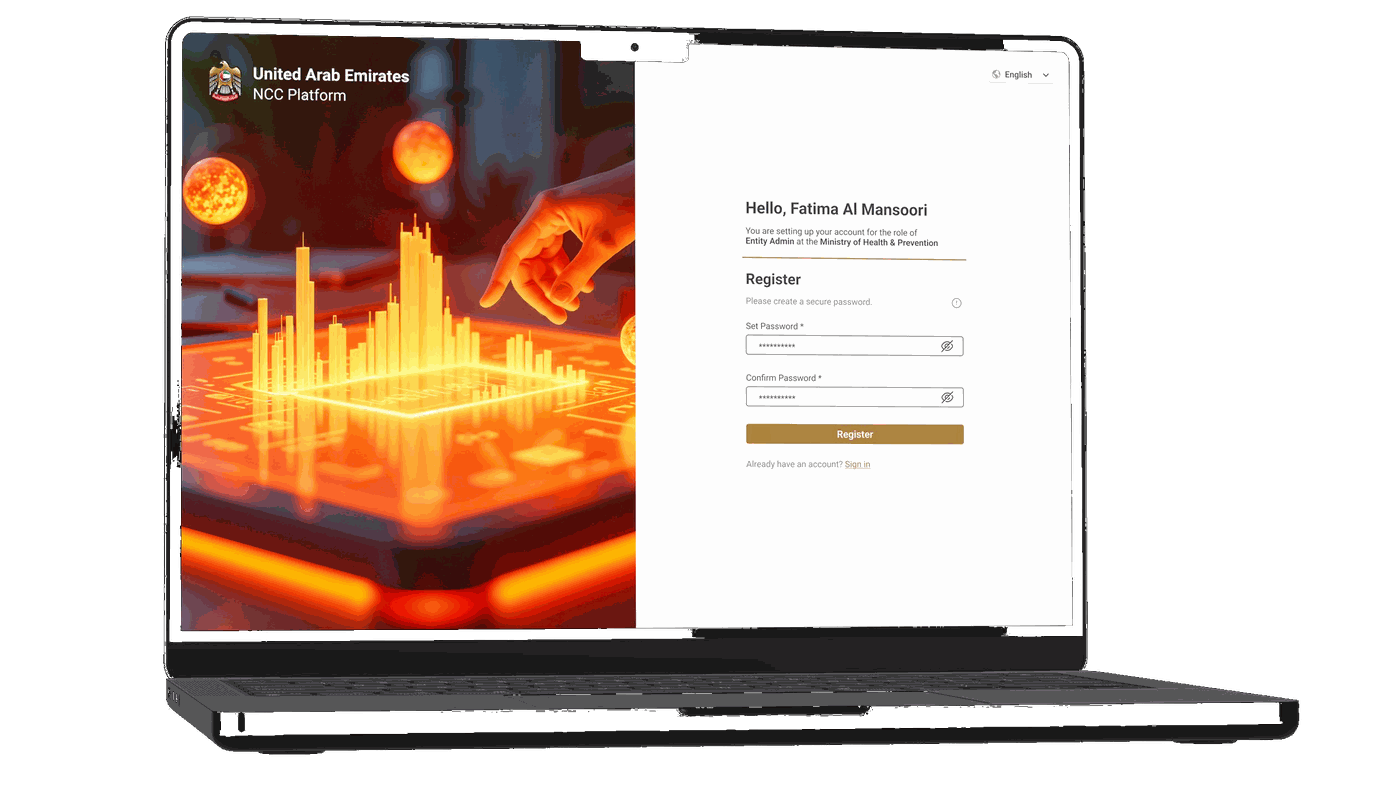 MOFA Sign In and Registration screen